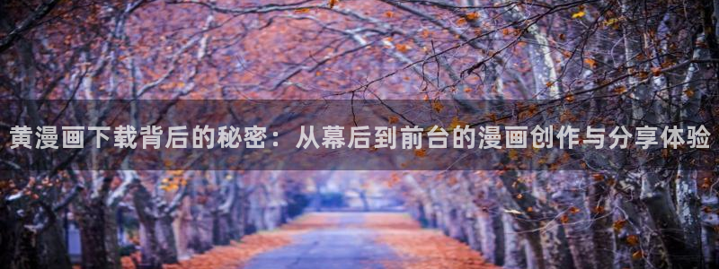 汗汗漫画改名叫什么了：黄漫画下载背后的秘密：从幕后到前台的漫画创作与分享体验