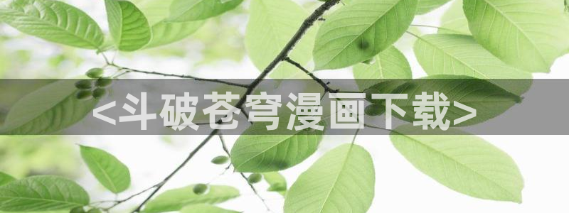 羞羞漫画汗汗漫画入口：<斗破苍穹漫画下载>